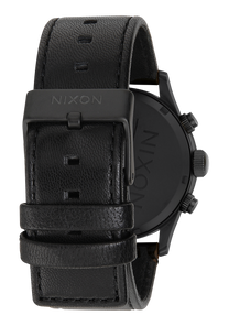 Sentry Chrono Leather V1 Matte Black / Gold / Black View 3