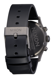 Sentry Chrono Leather V1 All Gunmetal / Black View 3