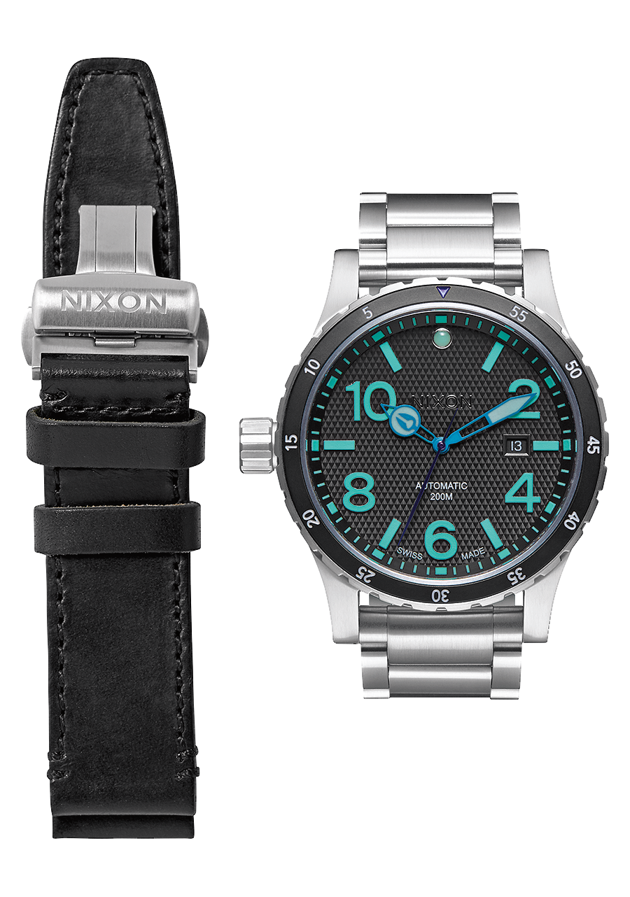 Diplomatic Black Teal Lum View 4