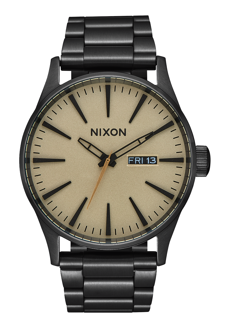 Nixon Sentry Leather Band Camo View 1 View 1
