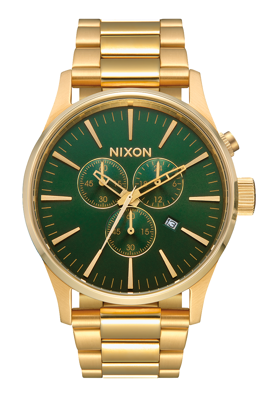 Sentry Chrono All Gold Green Sunray V1 View 1