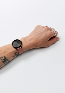 16mm Veg Tanned Leather Band Dusty Rose View 6