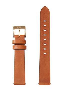 16mm Vegetable Tanned Leather Band - Saddle