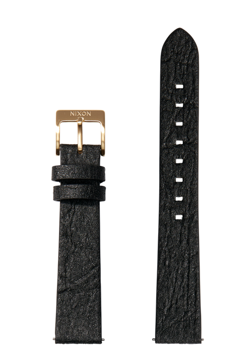 Free 16mm Pineapple Leather Band - Black