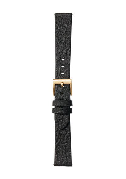 Free 16mm Pineapple Leather Band - Black View 2