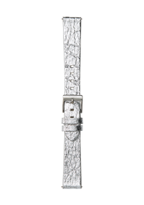 16mm Pineapple Leather Band Silver Foil View 2