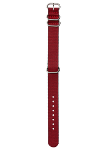 20mm One Piece #TIDE Recycled PET Strap Red / Black View 1