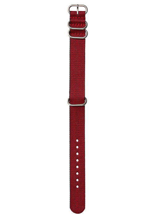 20mm Nylon #TIDE NATO Band - Red / Black