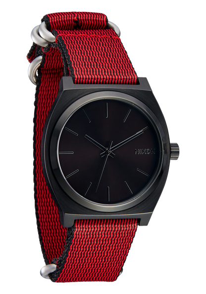 20mm Nylon #TIDE NATO Band - Red / Black View 4