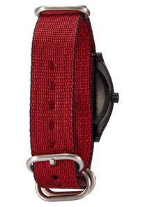 20mm One Piece #TIDE Recycled PET Strap Red / Black View 5