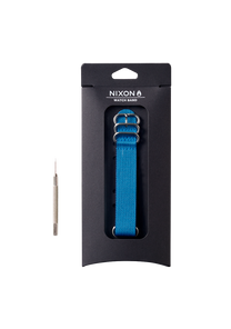 20mm One Piece FKM Rubber Strap Ocean Blue View 3