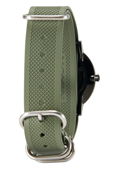 20mm FKM Rubber NATO Band - Olive View 5