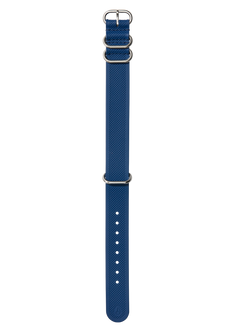 20mm FKM Rubber NATO Band - Navy / Blue