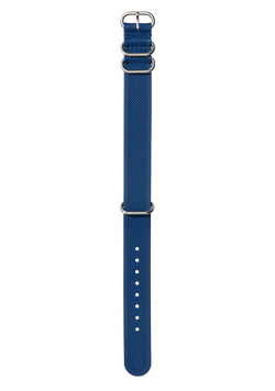 20mm FKM Rubber NATO Band - Navy / Blue