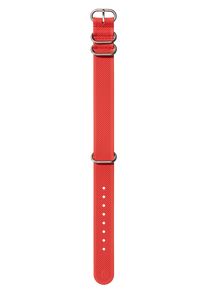 20mm One Piece FKM Rubber Strap Fire View 1