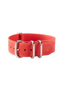 20mm One Piece FKM Rubber Strap Fire View 2