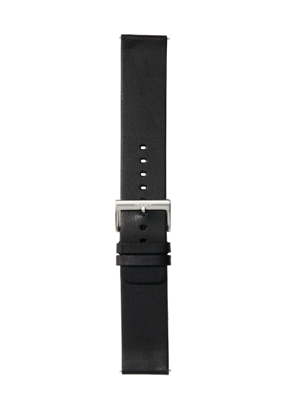 23mm Vegetable Tanned Leather Band - Black View 2