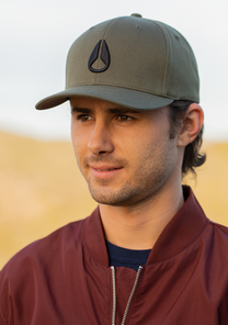 Deep Down FF Athletic Fit Hat Dark Olive S/M View 8