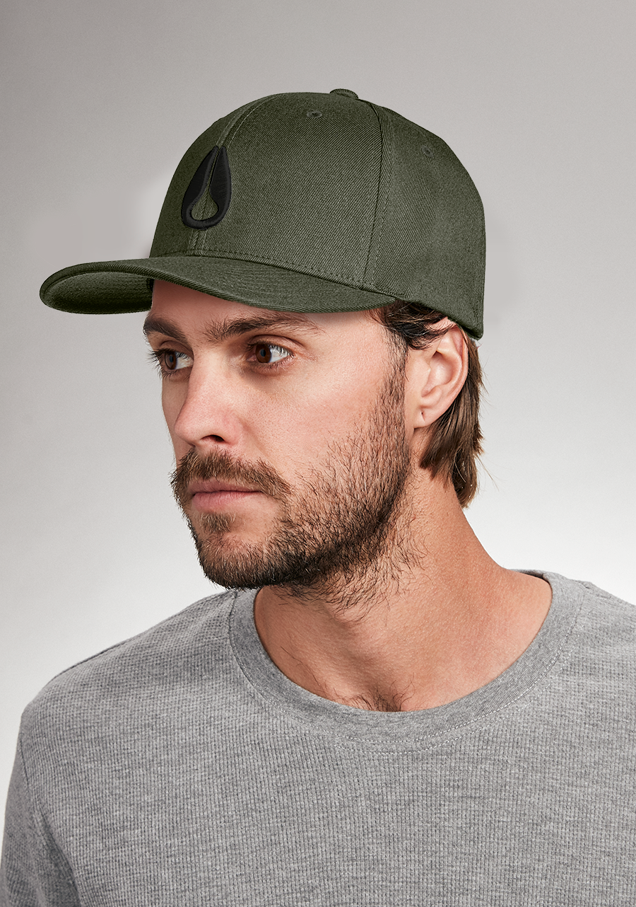Deep Down FF Athletic Fit Hat Dark Olive S/M View 5