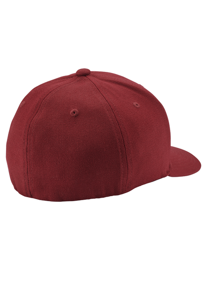 Deep Down FF Athletic Fit Hat - Burgundy / White View 2