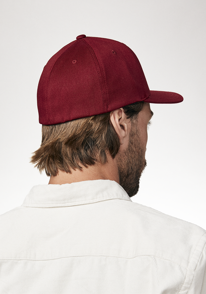 Deep Down FF Athletic Fit Hat - Burgundy / White View 6