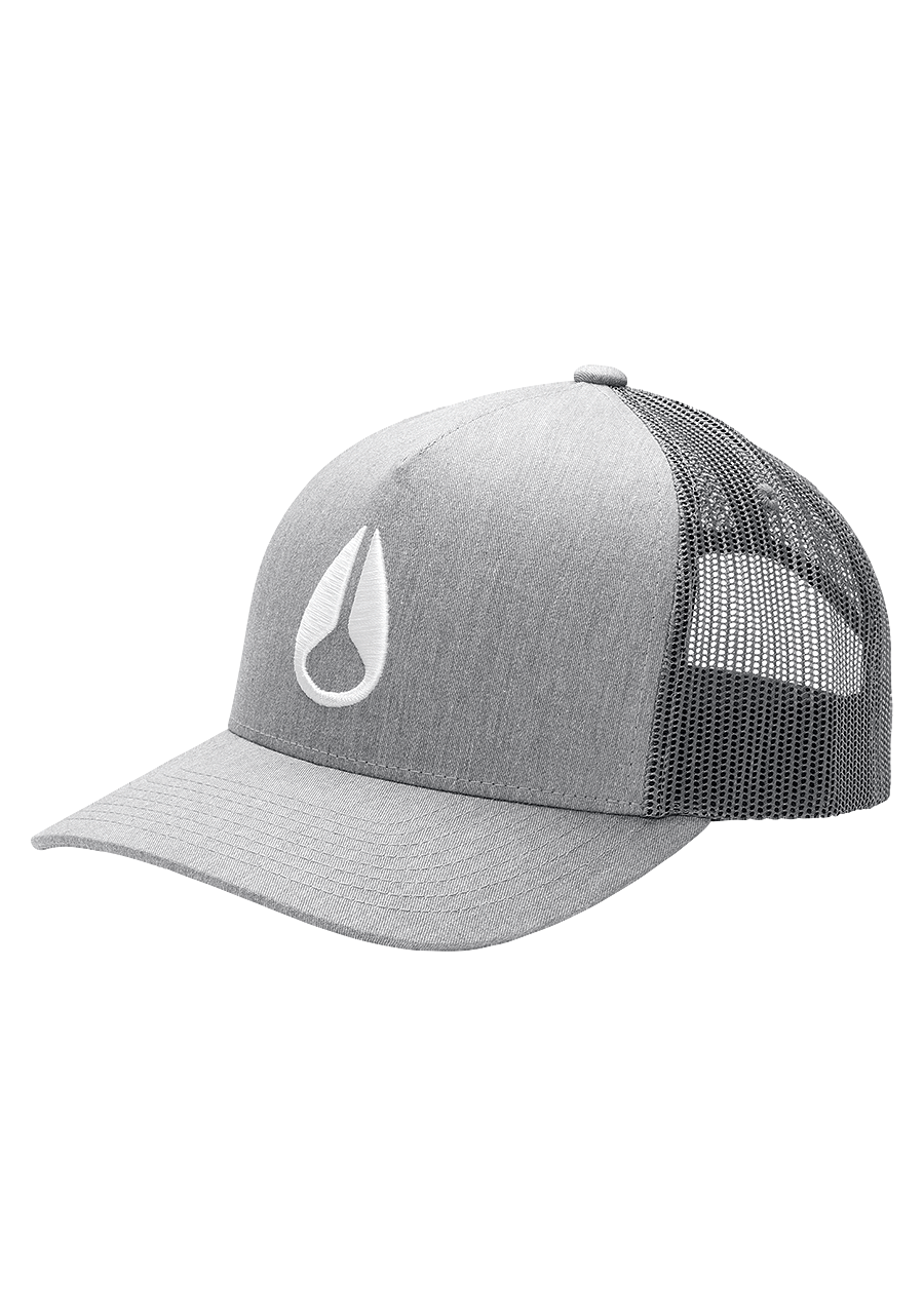 Iconed Trucker Hat Heather Gray View 1