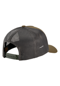 Iconed Trucker Hat Dark Olive View 2