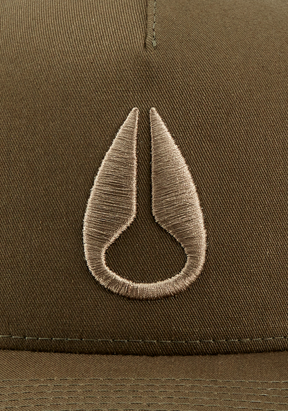 Iconed Trucker Hat - Dark Olive View 5