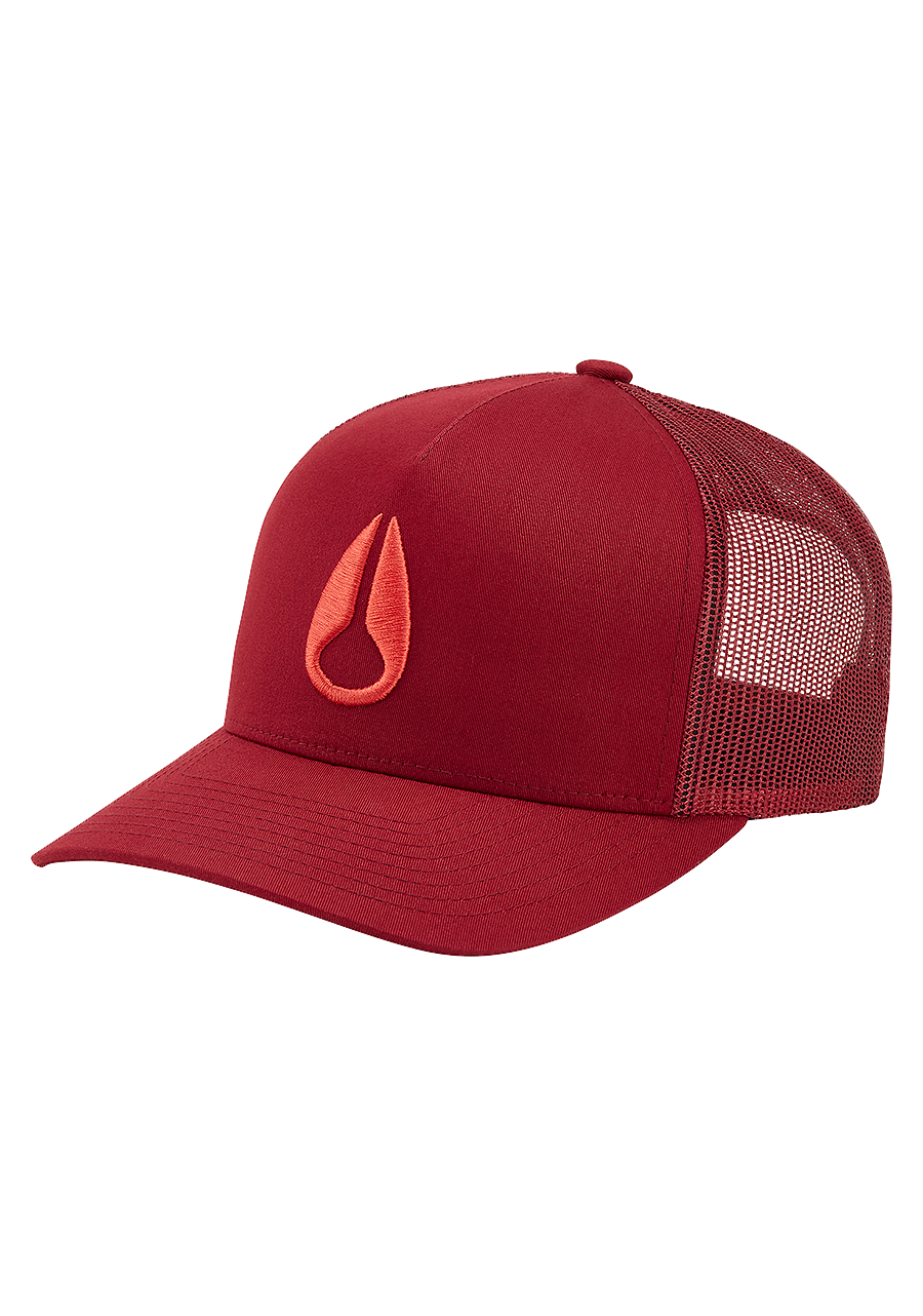 Iconed Trucker Hat Burgundy View 1