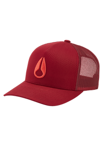 Iconed Trucker Hat Burgundy View 1