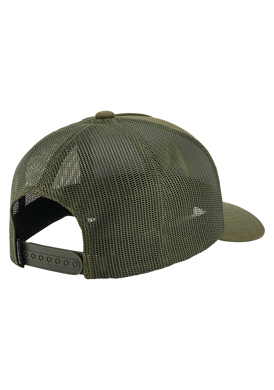 Iconed Trucker Hat Olive View 2