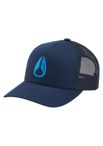 Iconed Trucker Hat Navy Blue View 1