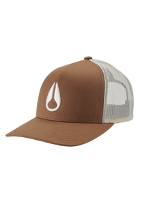 Iconed Trucker Hat Brown / Off White View 1