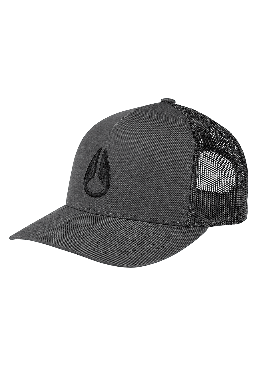 Iconed Trucker Hat Charcoal / Black View 1