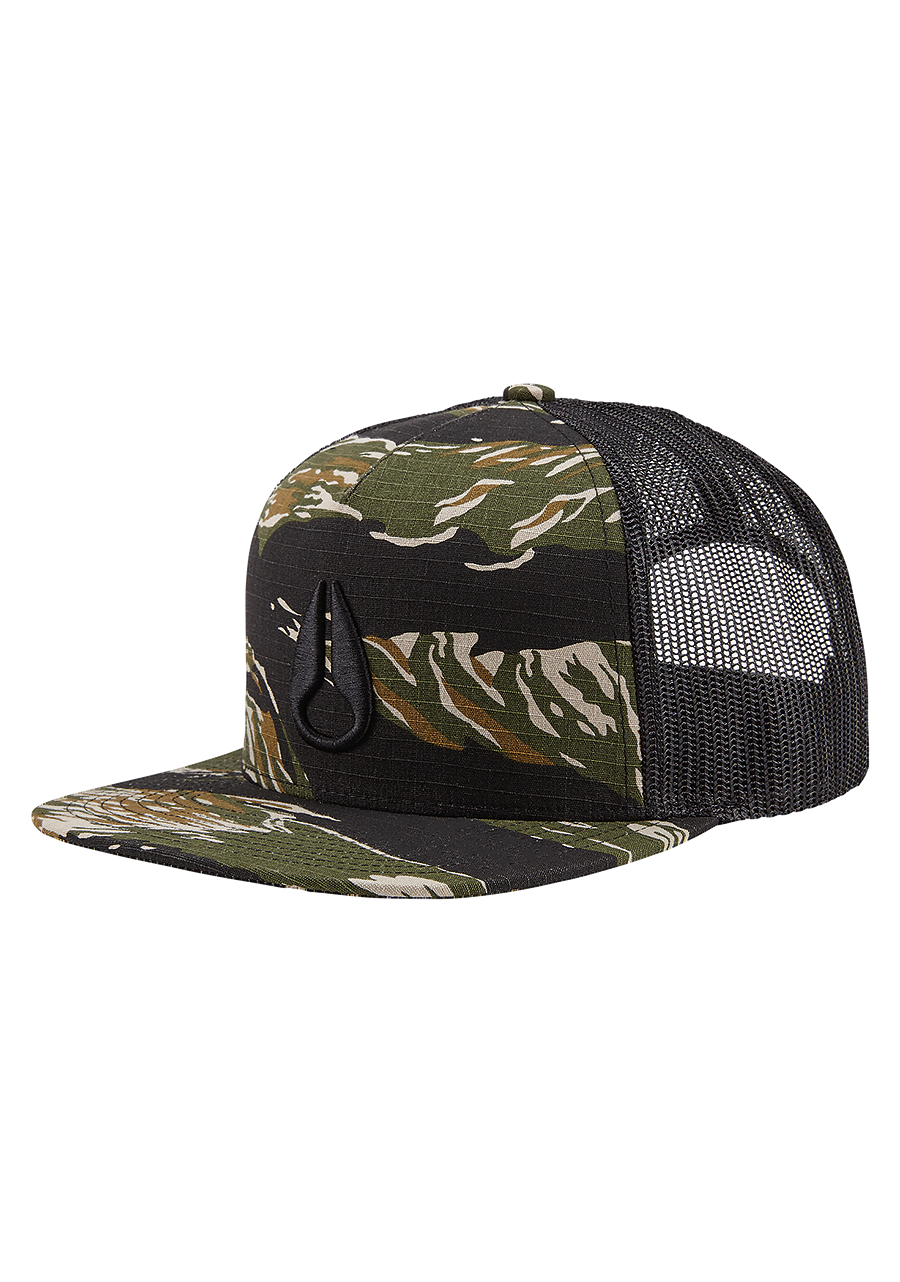 Deep Down Trucker Hat Tiger Camo View 1