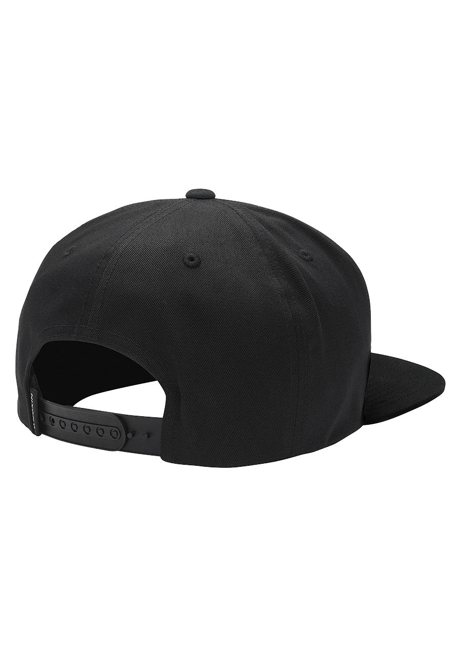 Simon Snap Back Hat Black White View 2
