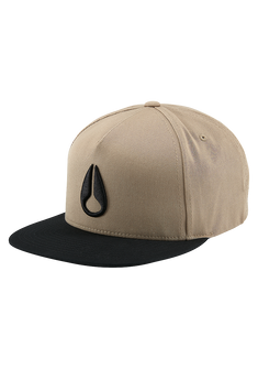 Simon Snap Back Hat Khaki Black