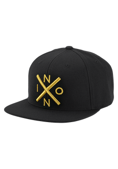 Exchange Snapback Hat Black Gold