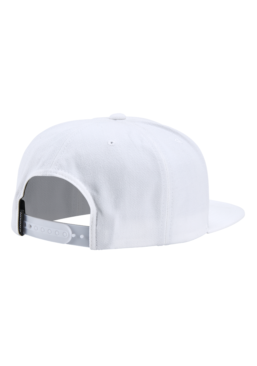 Exchange Snapback Hat White Gray View 2