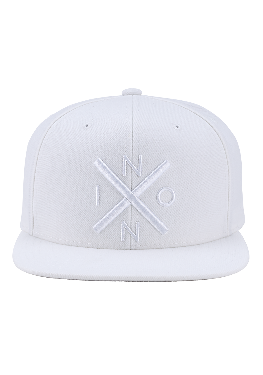 Exchange Snapback Hat White Gray View 3