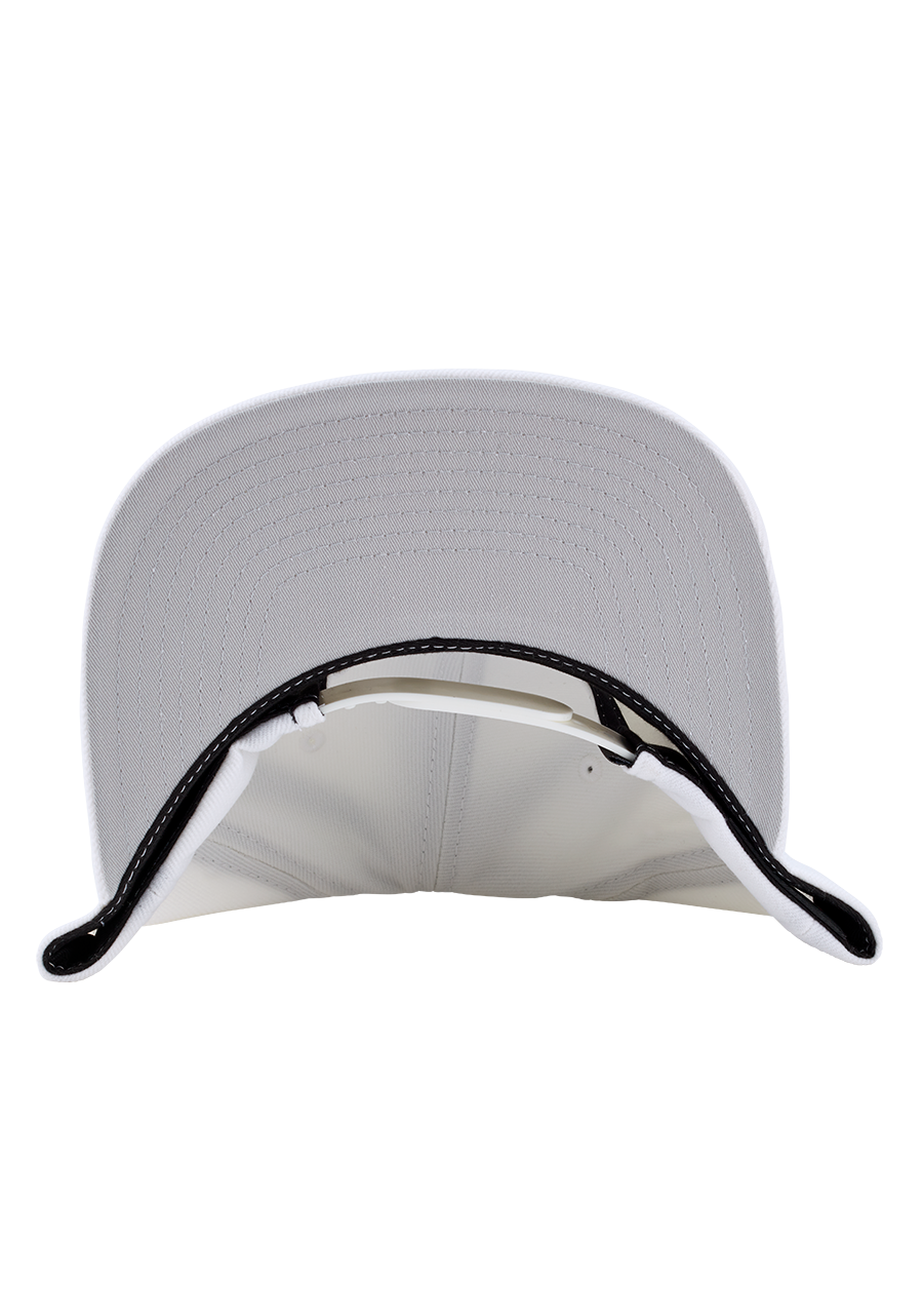 Exchange Snapback Hat White Gray View 4
