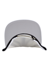 Exchange Snapback Hat White Gray View 4