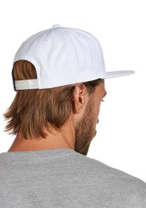 Exchange Snapback Hat White Gray View 7