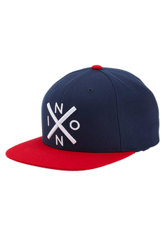 Exchange Snapback Hat Navy Red