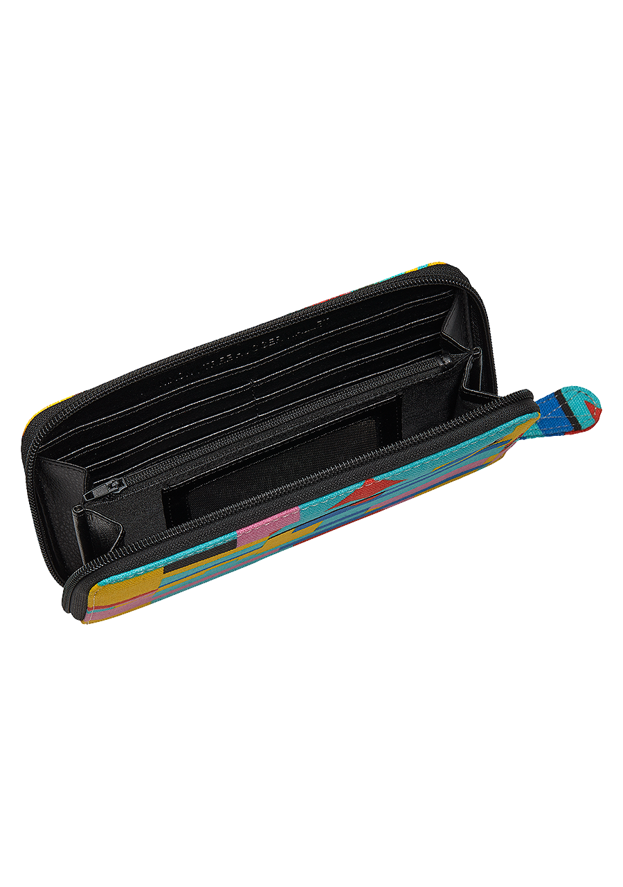 Tree Hugger Large Wallet Turquoise View 2
