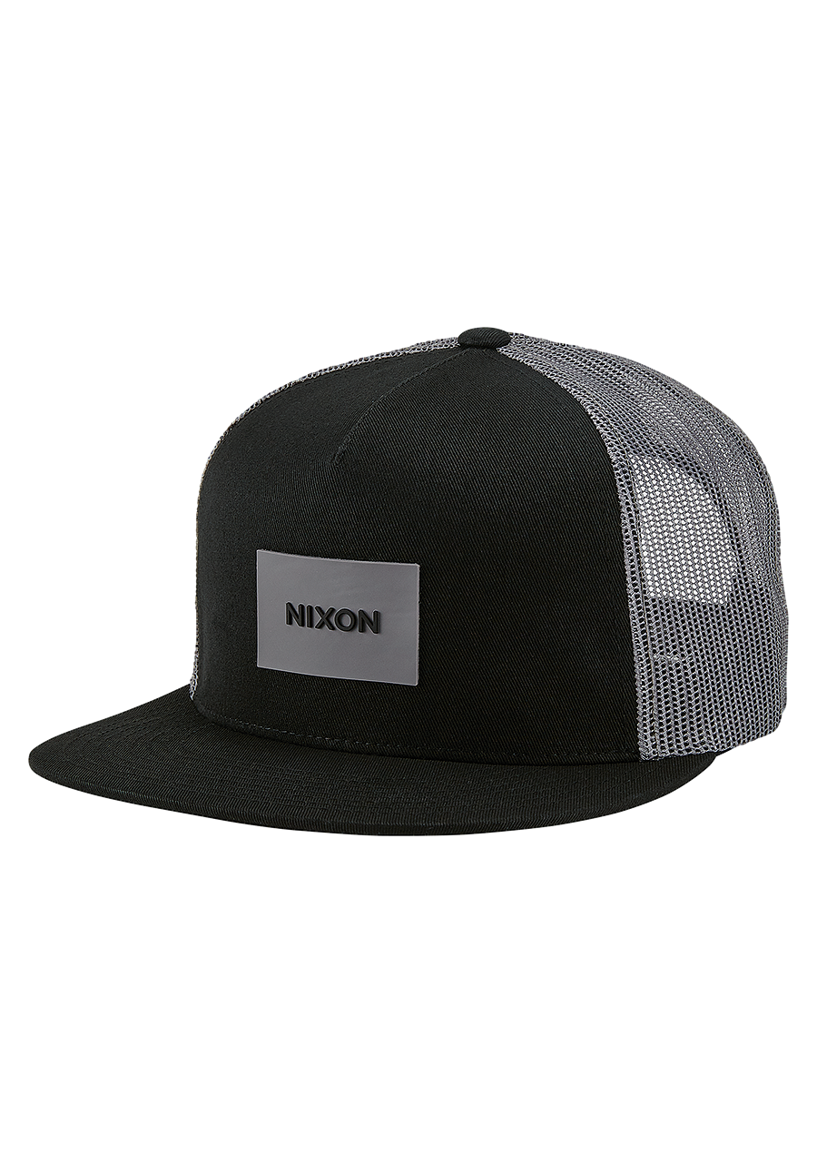 Team Trucker Hat Black Charcoal View 1