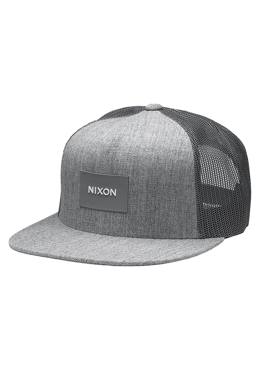 Team Trucker Hat Heather Gray View 3