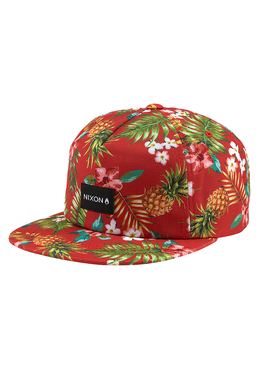 Tropics Snapback Hat Red View 1