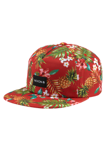Tropics Snapback Hat Red View 1