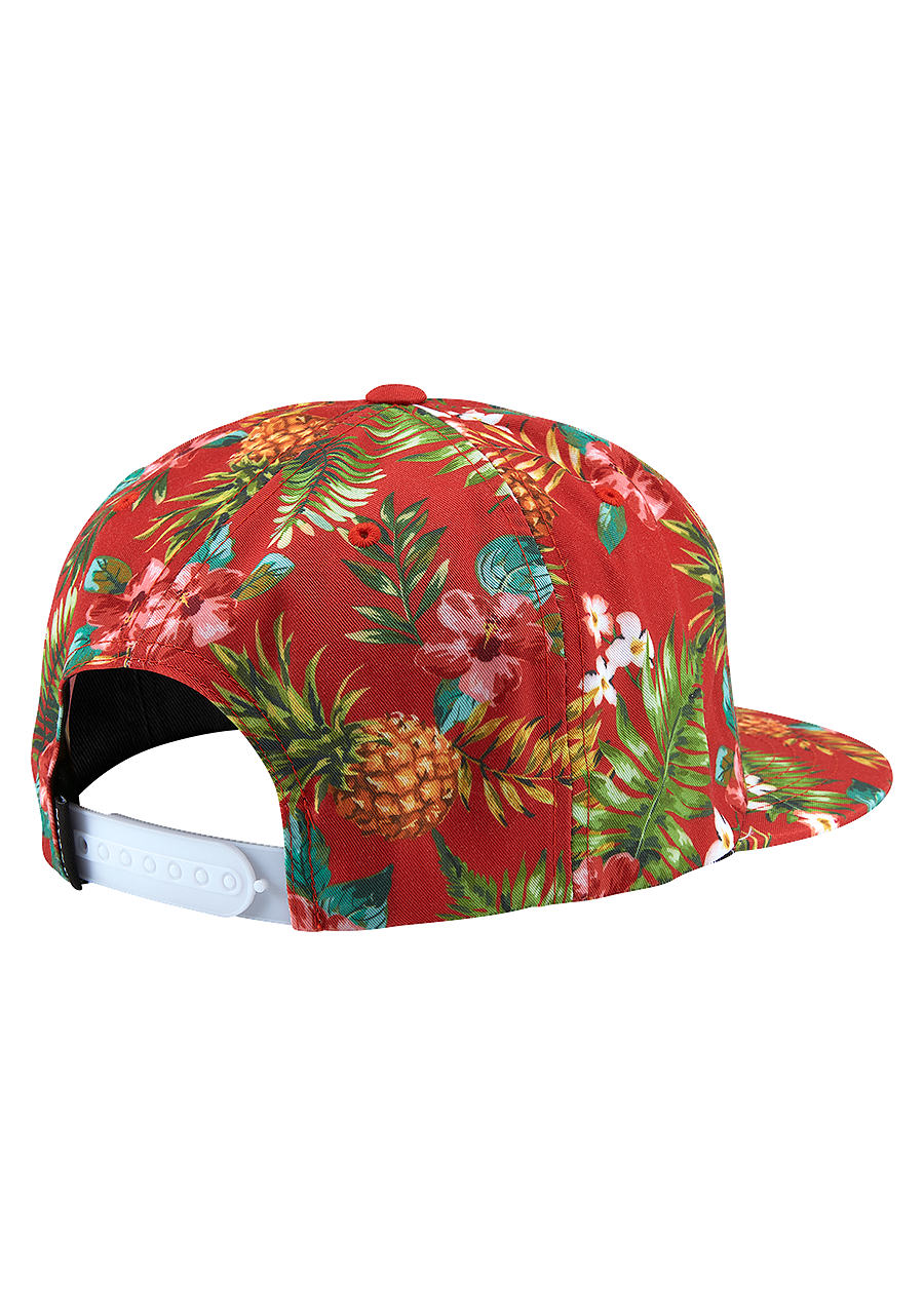 Tropics Snapback Hat Red View 2